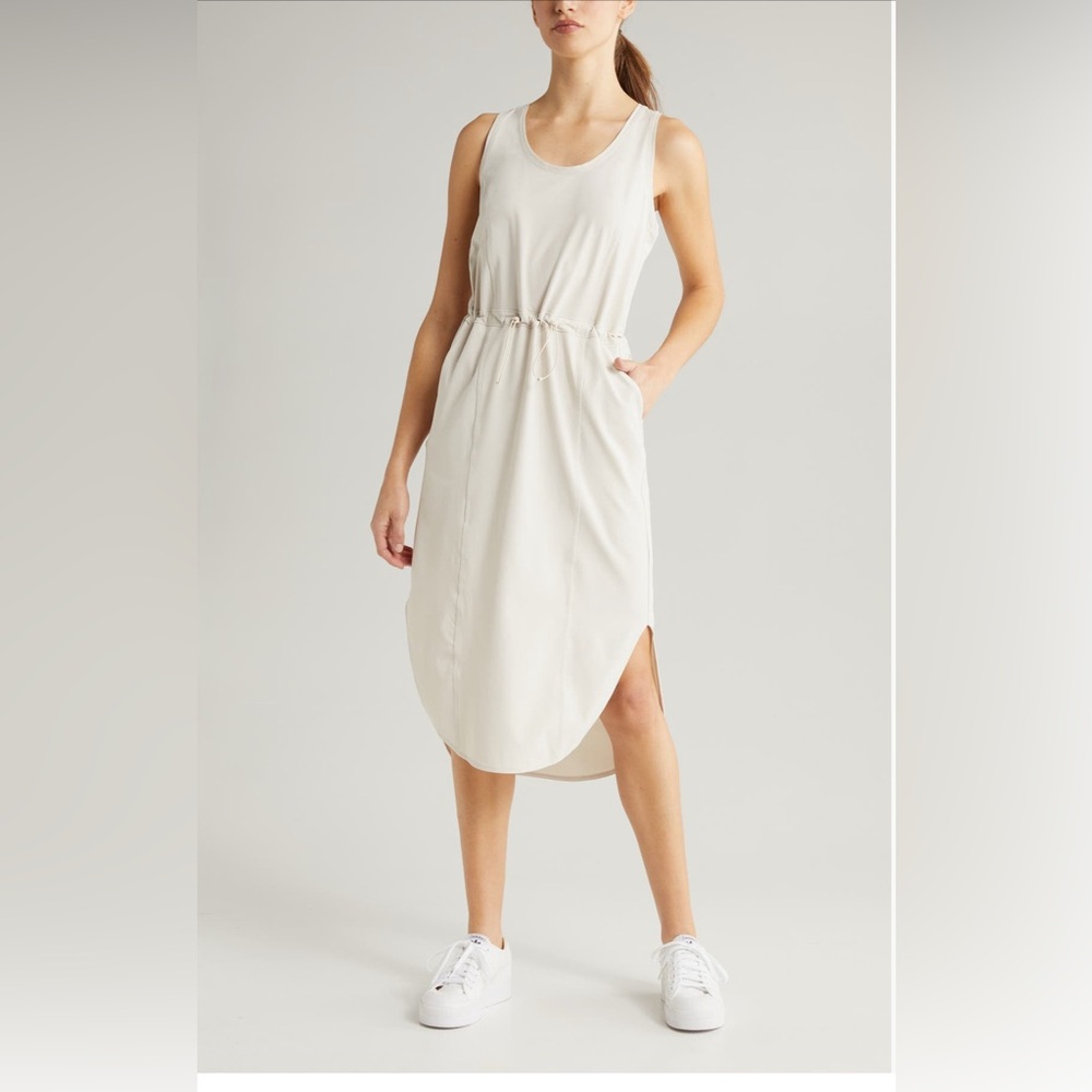 Zella Nordstrom In Flight Drawcord Waist Utility Dress XXL